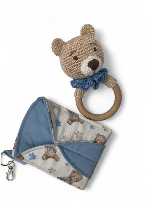 Sonaglio anello dentizione BOttega Artigiana Country Dreams | SONAGLIOTEDDYAZZURRO